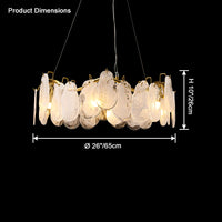 WOMO Cloud Glass Round Chandelier-WM2353