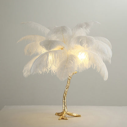 WOMO Feather Palm Tree Table Lamp-WM8016