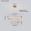 WOMO Möbius Crystal Prism Circular Chandelier-WM2191 thumbnail