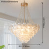 WOMO French Flower Glass Chandelier-WM2377 thumbnail