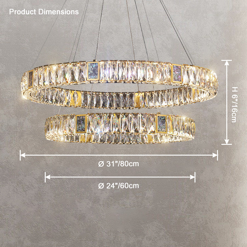 WOMO Round Crystal Chandelier-WM2355