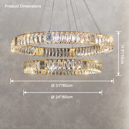 WOMO Round Crystal Chandelier-WM2355