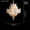 WOMO Fringe Tiered Chandelier-WM2079 thumbnail