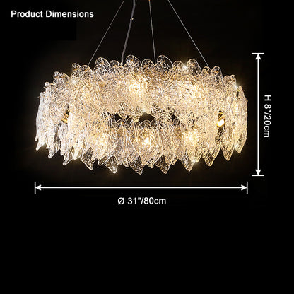 WOMO Leaf Glass Chandelier-WM2374