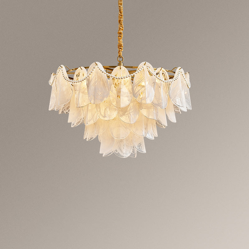 WOMO Tiered Glass Chandelier-WM2376