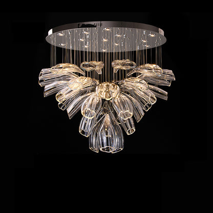 WOMO Flower Glass Foyer Chandelier-WM2341