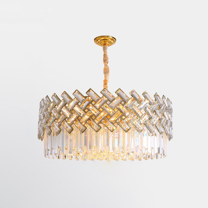 WOMO Shield Crystal Round Chandelier-WM2190