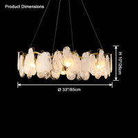 WOMO Cloud Glass Round Chandelier-WM2353
