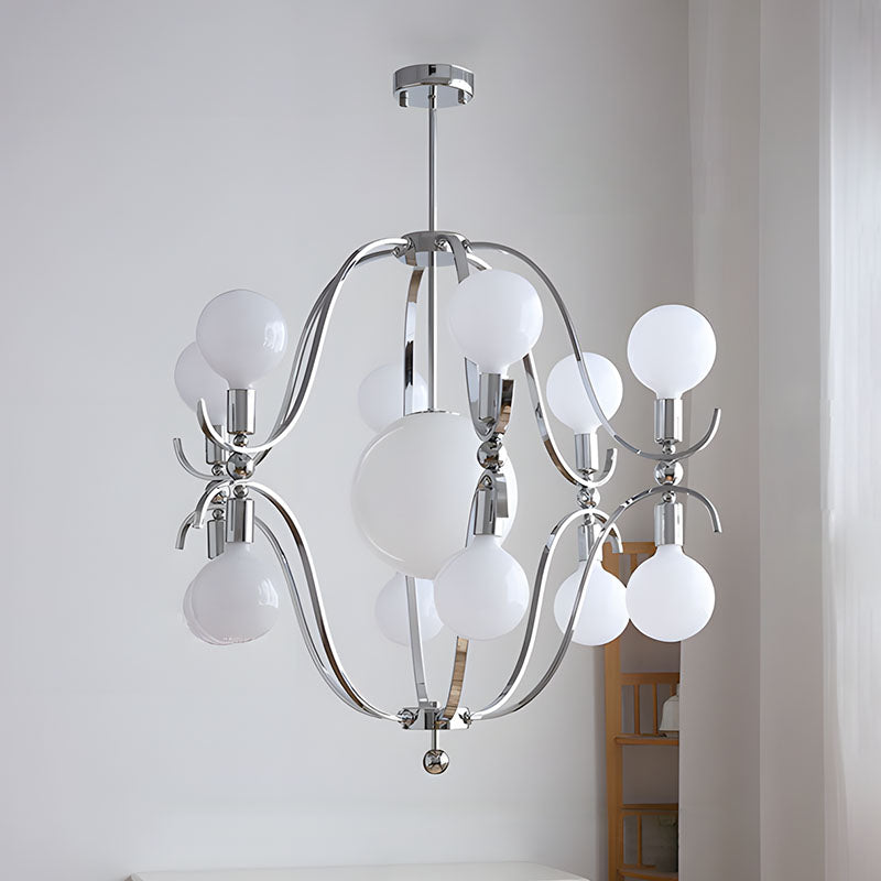 WOMO Bauhaus Globe Glass Chandelier-WM3242