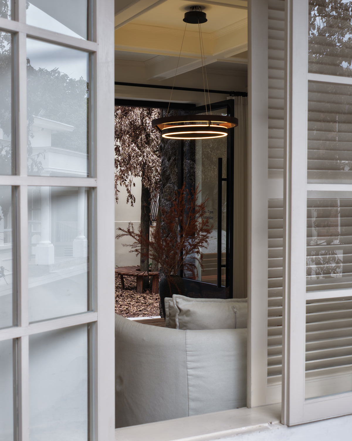 WOMO Circular Wood Led Chandelier-WM2492