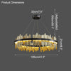 WOMO Iceberg Round Black Gold Chandelier-WM2183 thumbnail