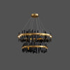 WOMO Iceberg Round Black Gold Chandelier-WM2183 thumbnail
