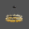 WOMO Iceberg Round Black Gold Chandelier-WM2183 thumbnail