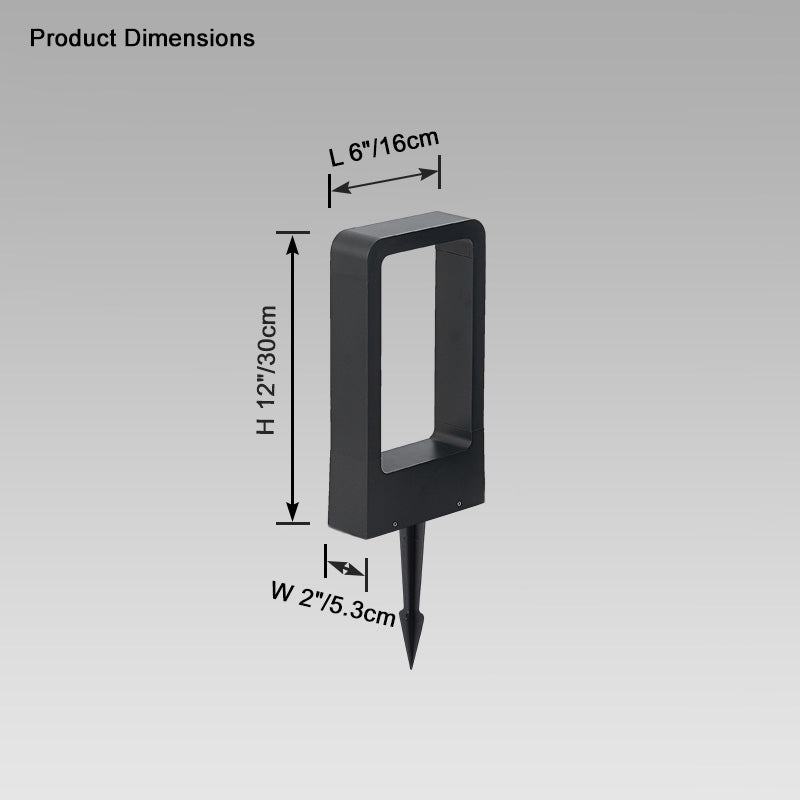 WOMO Square Hardwired Pathway Light-WM9046