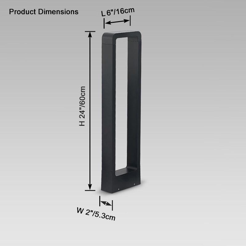 WOMO Square Hardwired Pathway Light-WM9046