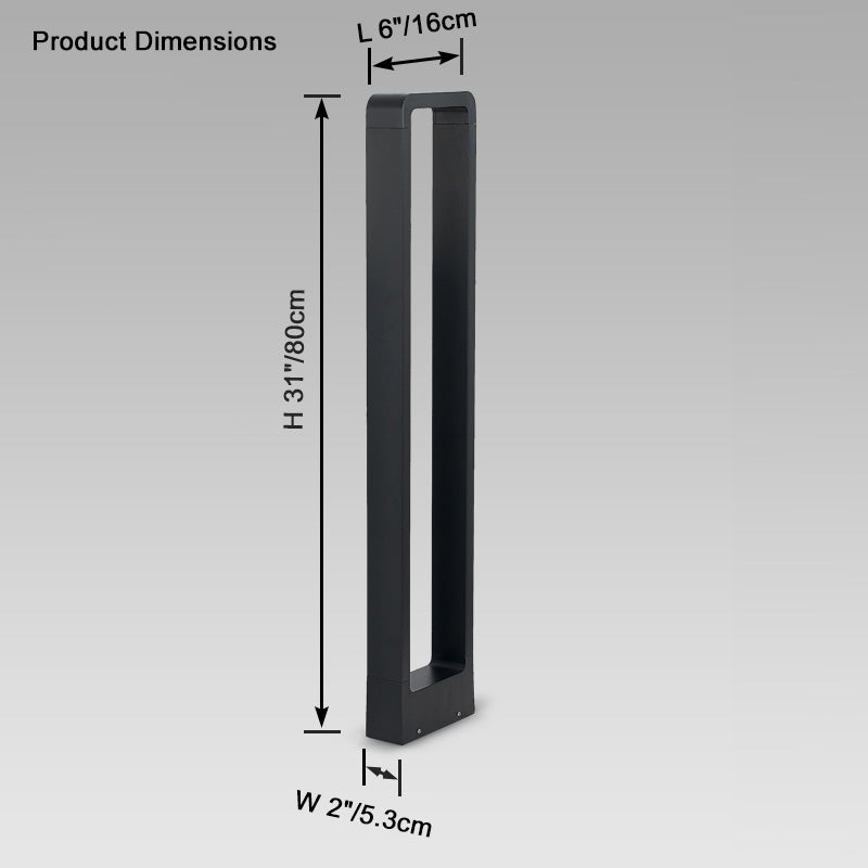 WOMO Square Hardwired Pathway Light-WM9046