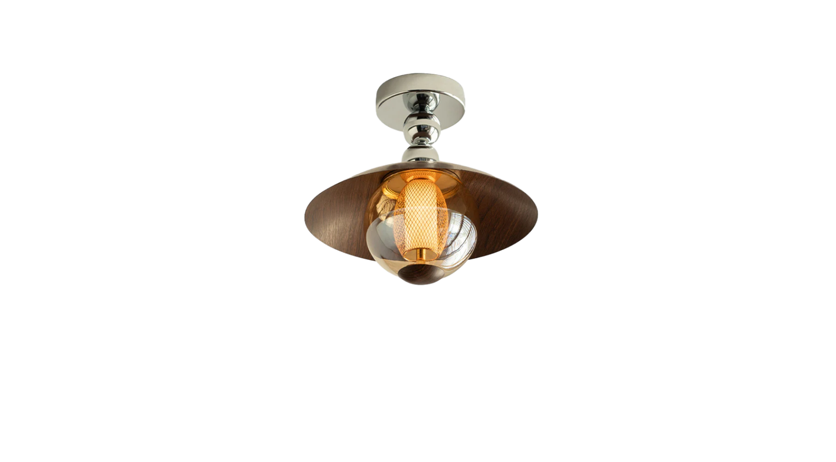 WOMO Flying Saucer Glass Ceiling Light-WM1220