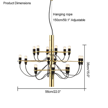 WOMO Tiered Modern Candle Chandelier-WM2203