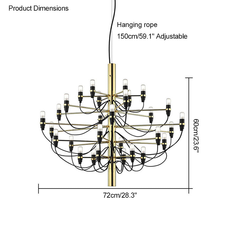 WOMO Tiered Modern Candle Chandelier-WM2203