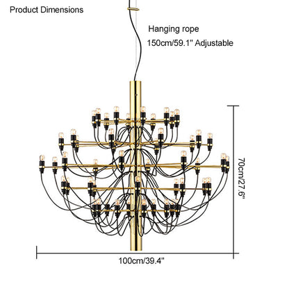 WOMO Tiered Modern Candle Chandelier-WM2203