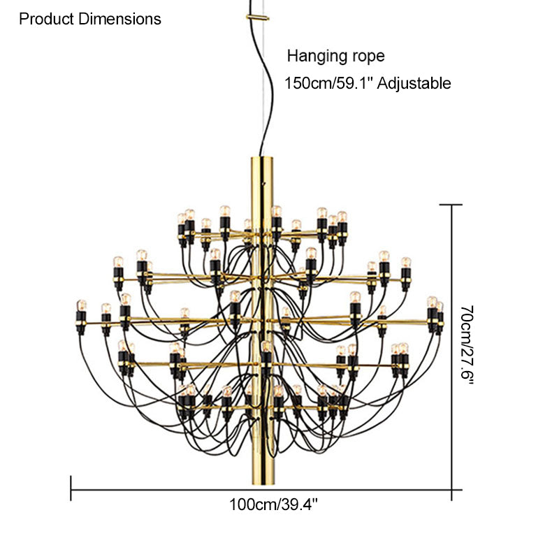 WOMO Tiered Modern Candle Chandelier-WM2203