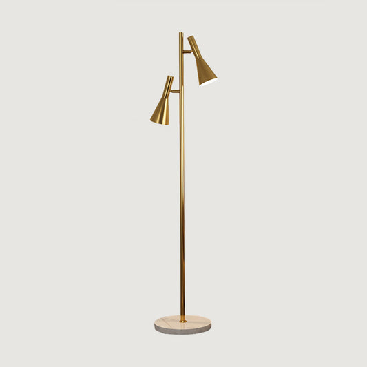 WOMO 2-bulb Adjustable Pole Floor Lamp-WM7067