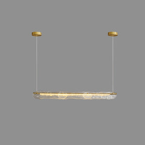 WOMO Hammered Glass Linear Chandelier-WM2233下架