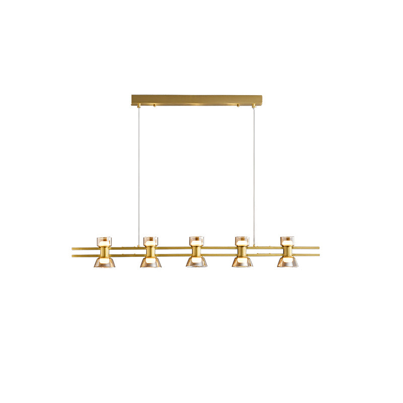 WOMO Brass Linear Chandelier-WM2225