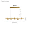 WOMO Brass Linear Chandelier-WM2225 thumbnail