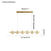 WOMO Brass Linear Chandelier-WM2225 thumbnail