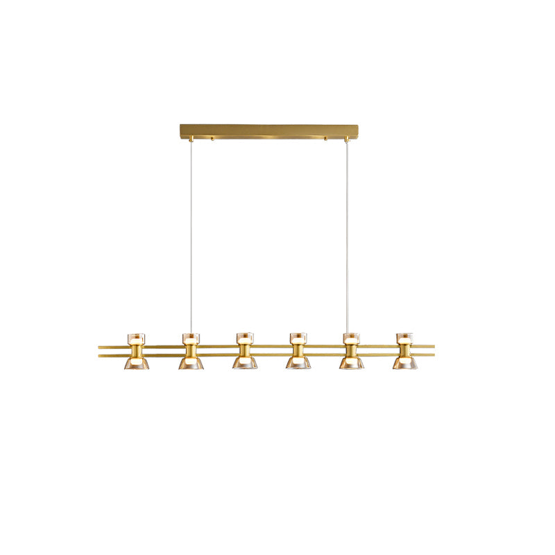 WOMO Brass Linear Chandelier-WM2225