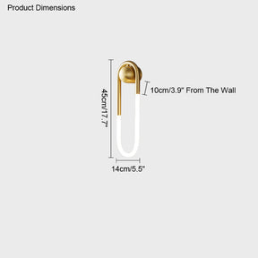 WOMO Dimmble Oval Led Brass Wall Sconce with Remote-WM6097