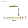 WOMO Brass Linear Chandelier-WM2225 thumbnail