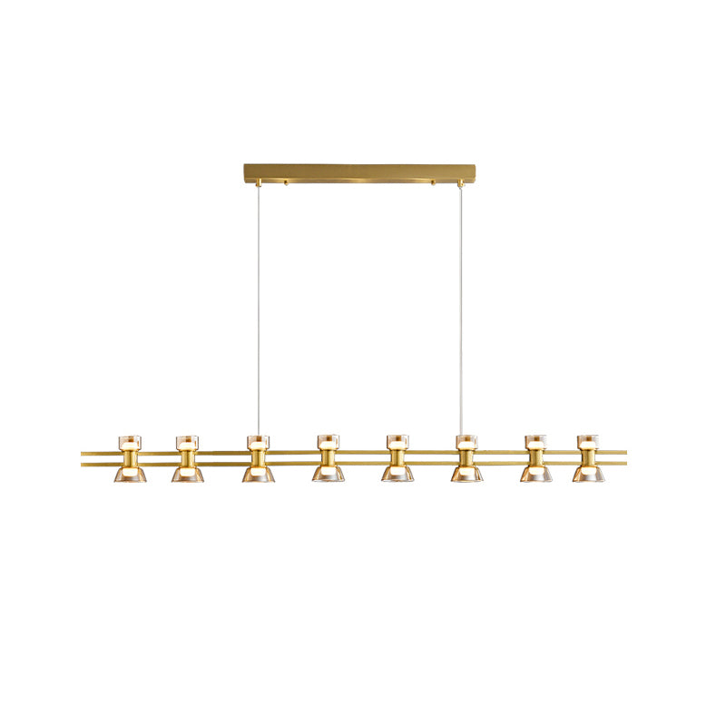 WOMO Brass Linear Chandelier-WM2225