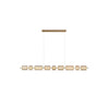 WOMO Amber/Smoked Glass Linear Chandelier-WM2221 thumbnail