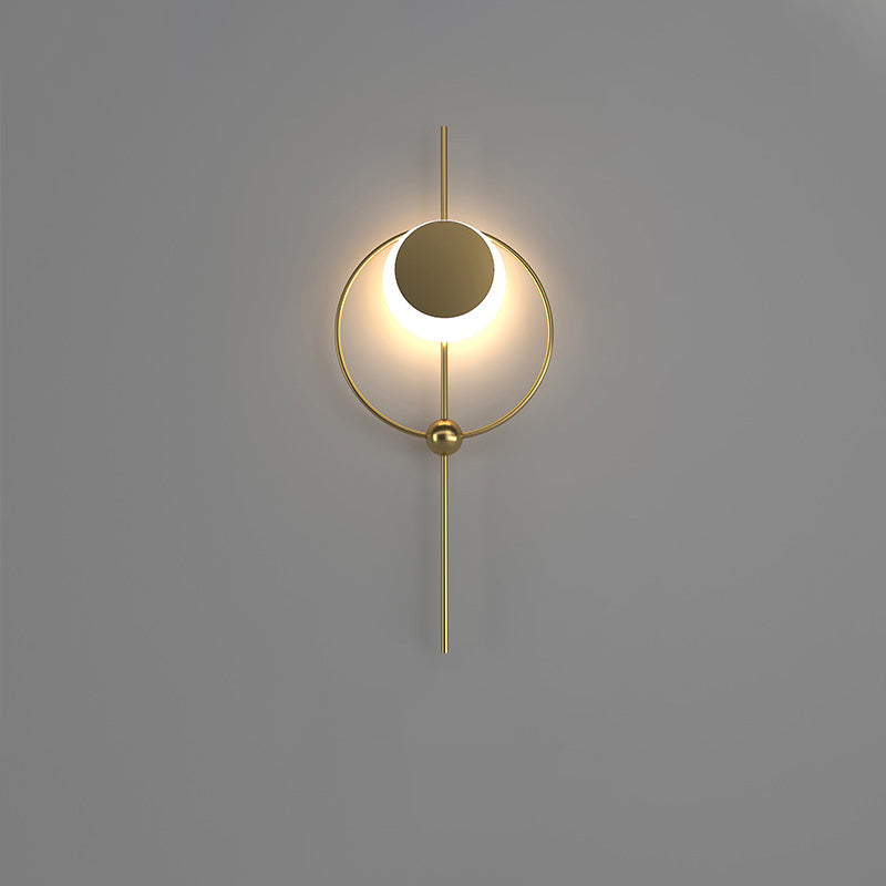 WOMO Eclipse Brass Sculptural Wall Sconce-WM6058