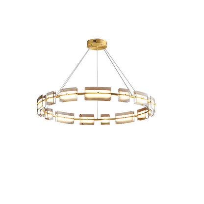 WOMO Tiered Circles Glass Chandelier-WM2220