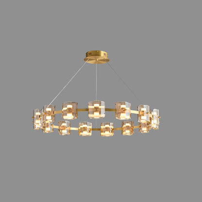 WOMO Circular Glass Chandelier-WM2218