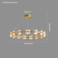 WOMO Modern Candle Round Chandelier-WM2218