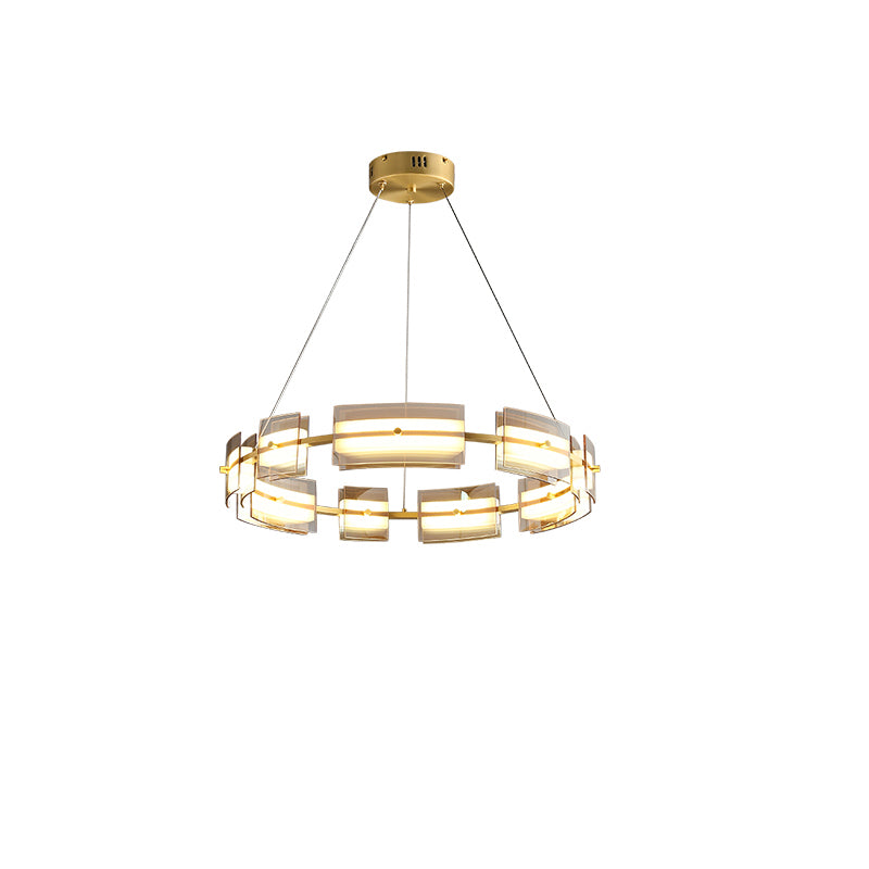 WOMO Tiered Circles Glass Chandelier-WM2220