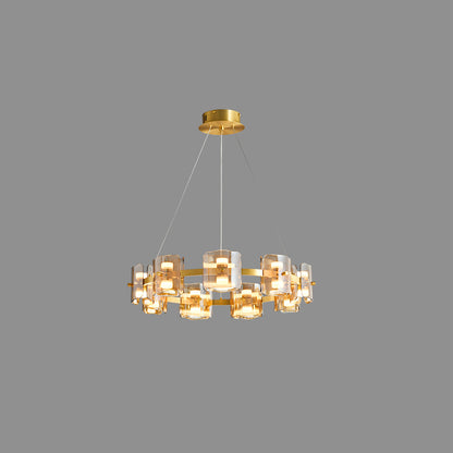 WOMO Circular Glass Chandelier-WM2218