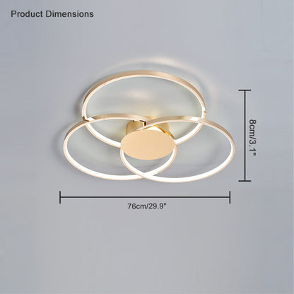 WOMO 3 Circular LED Ceiling Light-WM1103