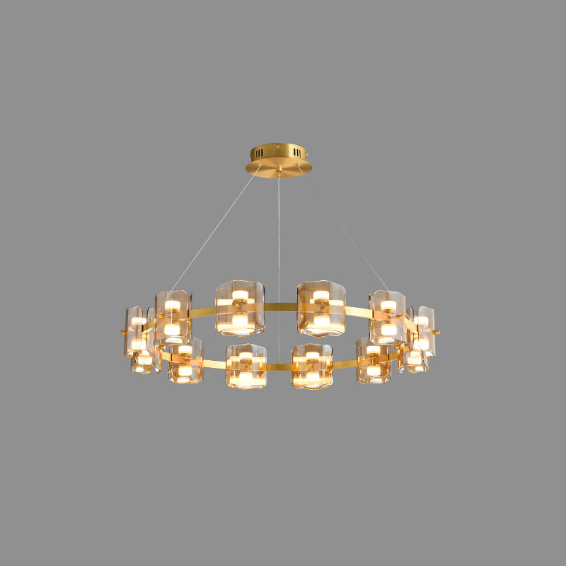 WOMO Circular Glass Chandelier-WM2218