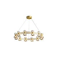 WOMO Modern Pillar Candle Round Chandelier-WM2224