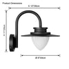 WOMO Gooseneck Outdoor Wall Light-WM9153 thumbnail