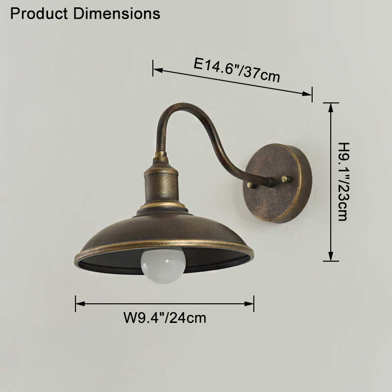 WOMO Gooseneck Barn Wall Lamp-WM9143