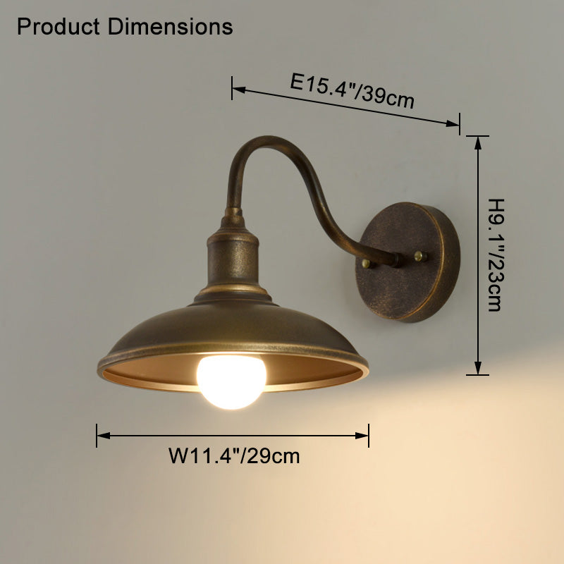 WOMO Gooseneck Barn Wall Lamp-WM9143