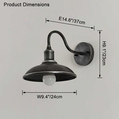 WOMO Gooseneck Barn Wall Lamp-WM9143