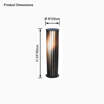 WOMO Decorative Solar Bollard Light-WM9179