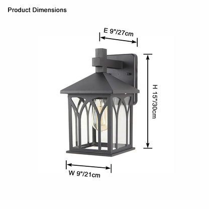 WOMO Seeded Glass Outdoor Wall Light-WM9201